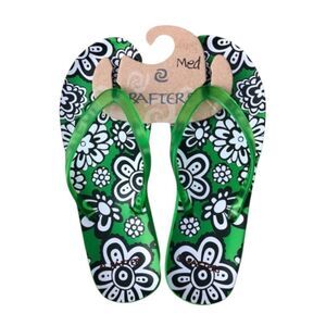 NEW Rafters Floral Waikiki Island Flip Flop Sandals Vacation Pool Trip
